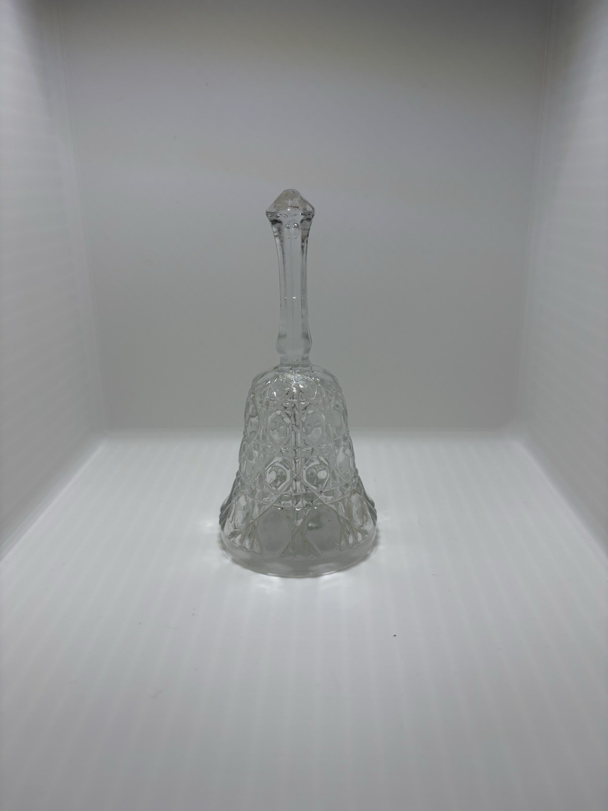 Glass Bell Octagon Pattern Vintage 5\