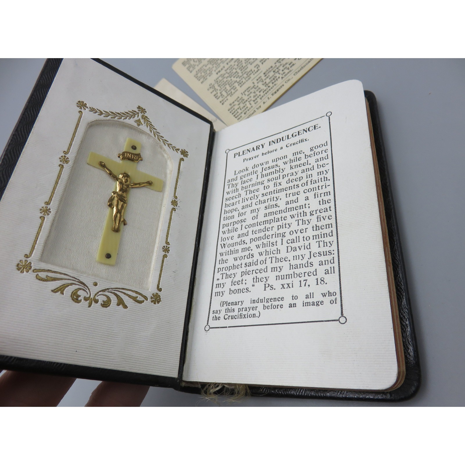 Antique My Communion Prayer Book Wm Aleiter Co Indianapolis Crucifix Boxed 1921