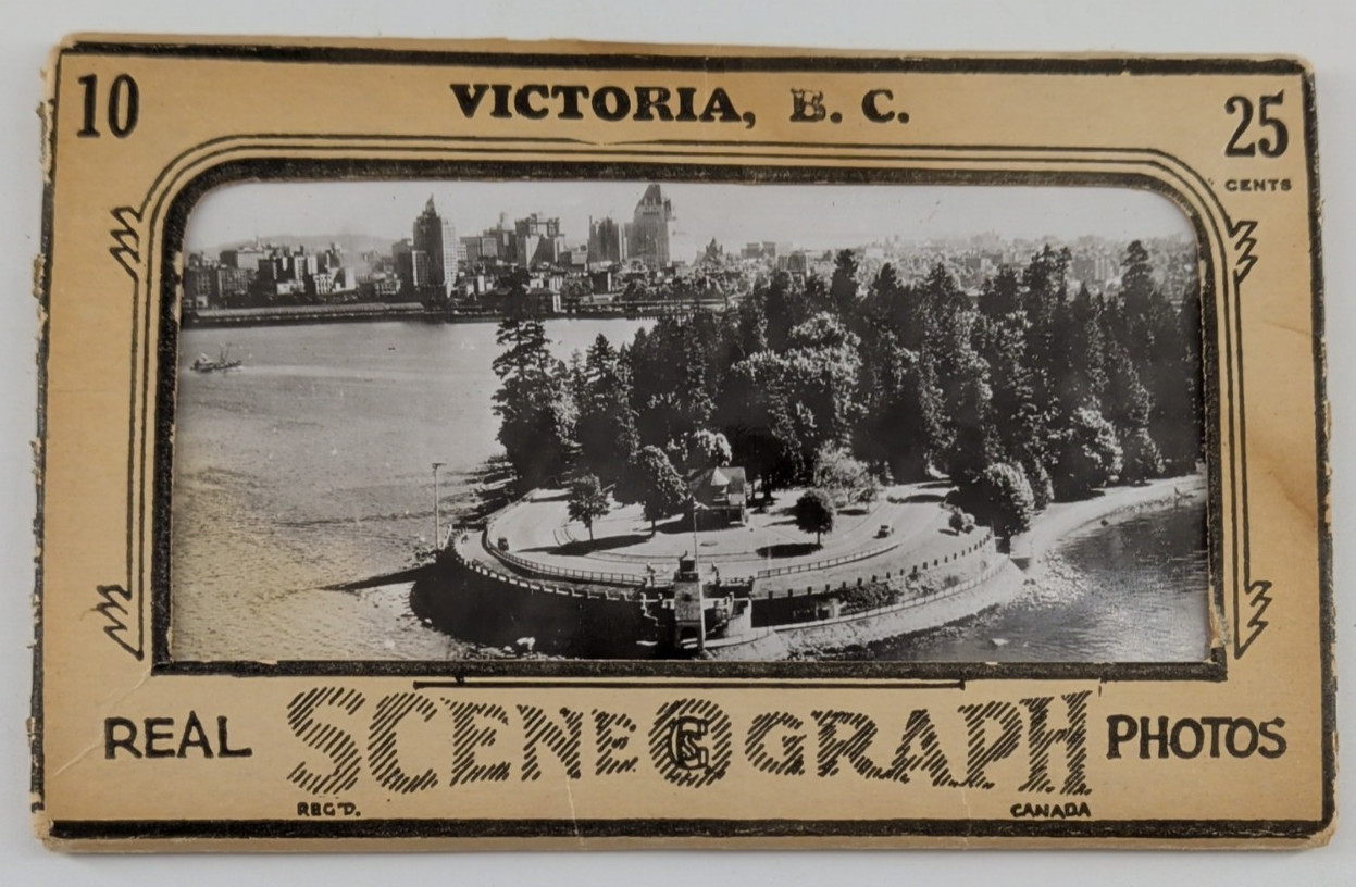 Scene O Graph Real Photographs Victoria BC Lot 10 Black & White Photos Vintage