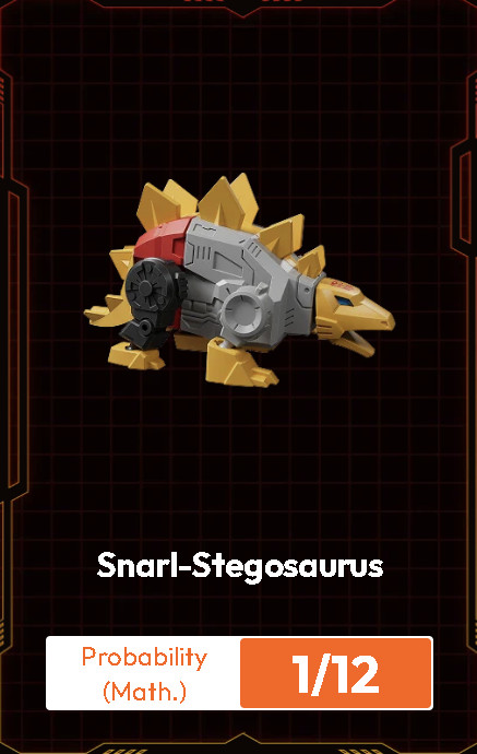 Blokees Transformers Defender Version 06 Mini Model Kit Snarl Stegosaurus  1/12
