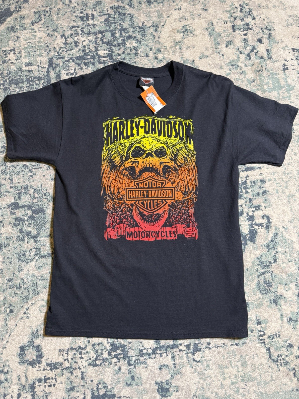 Harley Davidson Los Cabos Mexico T-Shirt Men's Medium Skull- New With Tags