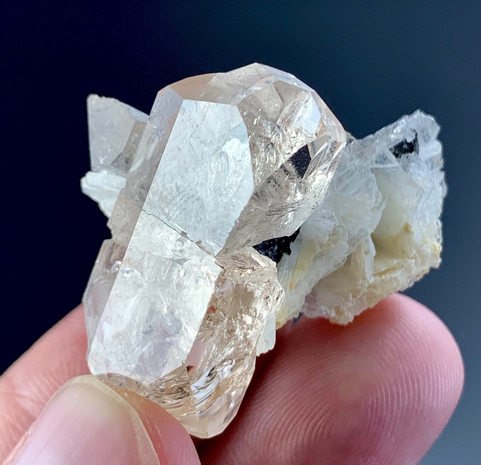 Topaz Crystal With Specimen From Skardu Pakistan 87_Carat