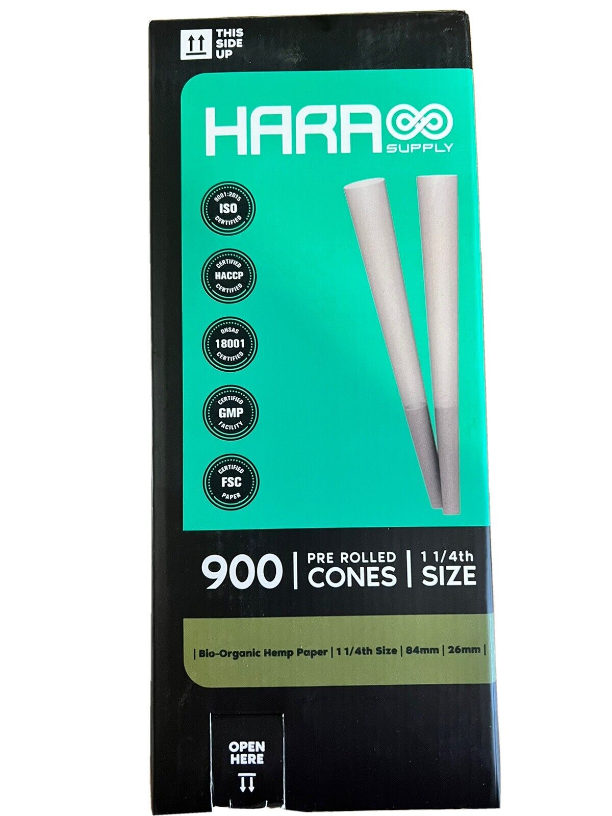 Hara Pre-roll Cones 84mm With 27mm Tip. 900 Per Tower.