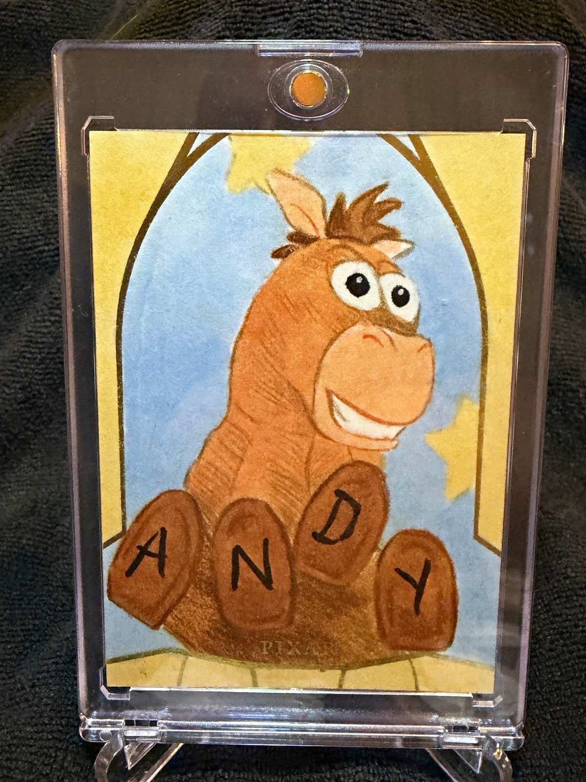 2025 Topps 30 Years Toy Story Bullseye ANDY Original Sketch Auto 1/1