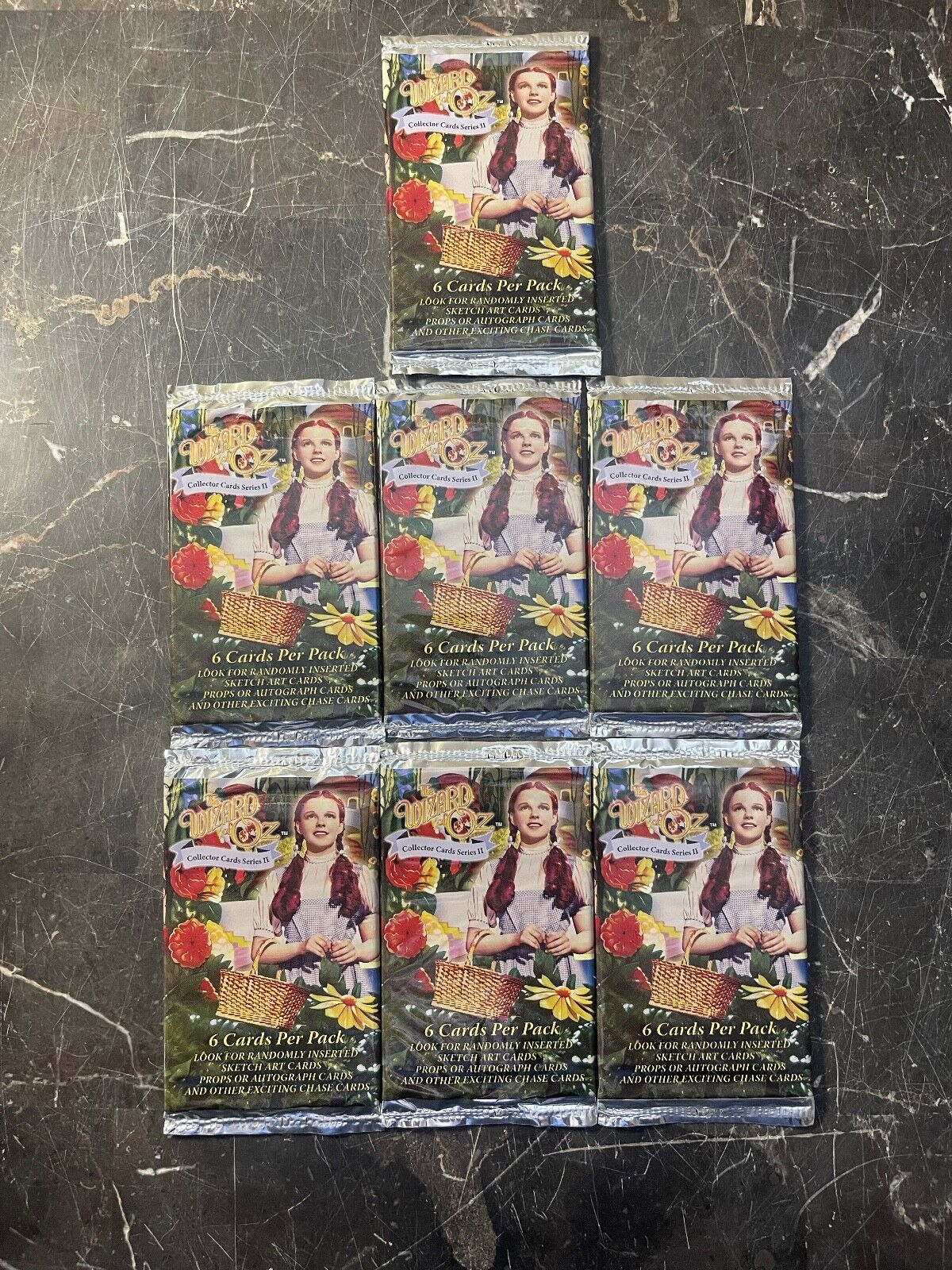 RARE - (7) WIZARD of OZ Trading Card Packs Series II-SEALED