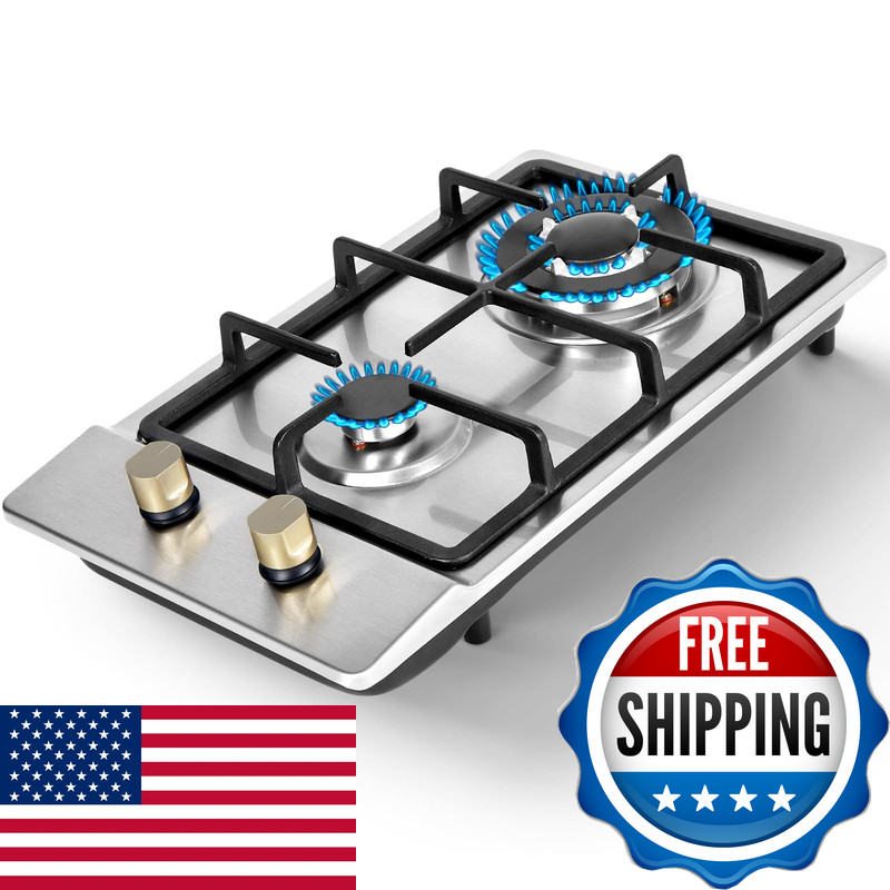 Llama Viva Llamaviva Gas Stove 12 Inch Propane Cooktop 2 Burner Portable Gas Llama Viva Llamaviva Gas Stove 12 Inch Propane Cooktop 2 Burner Portable Gas