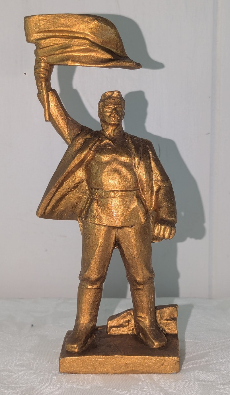 Vtg Antique USSR KIEV Monument STATUE Cast Soviet Union 7.5 In