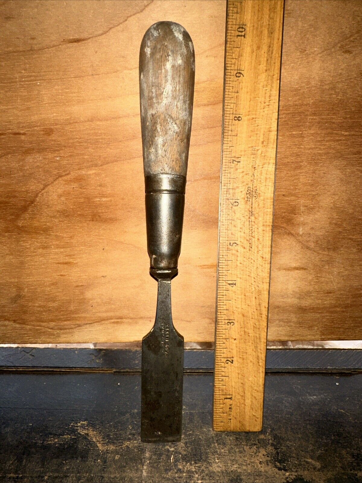 Vintage Buck Brothers 1” bevel edge chisel Used. Cast Steel 1 Inch Wide.