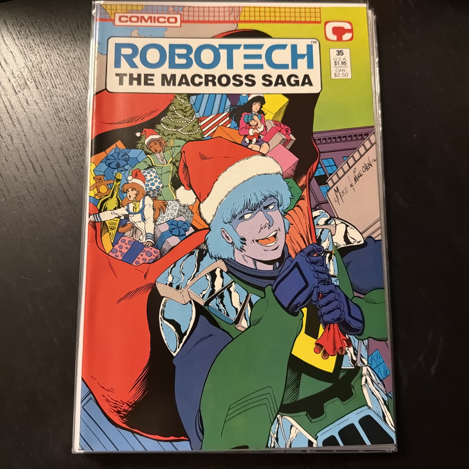 ROBOTECH THE MACROSS SAGA #35 COMICO 1989 ANIMATED HTF UNREAD NM