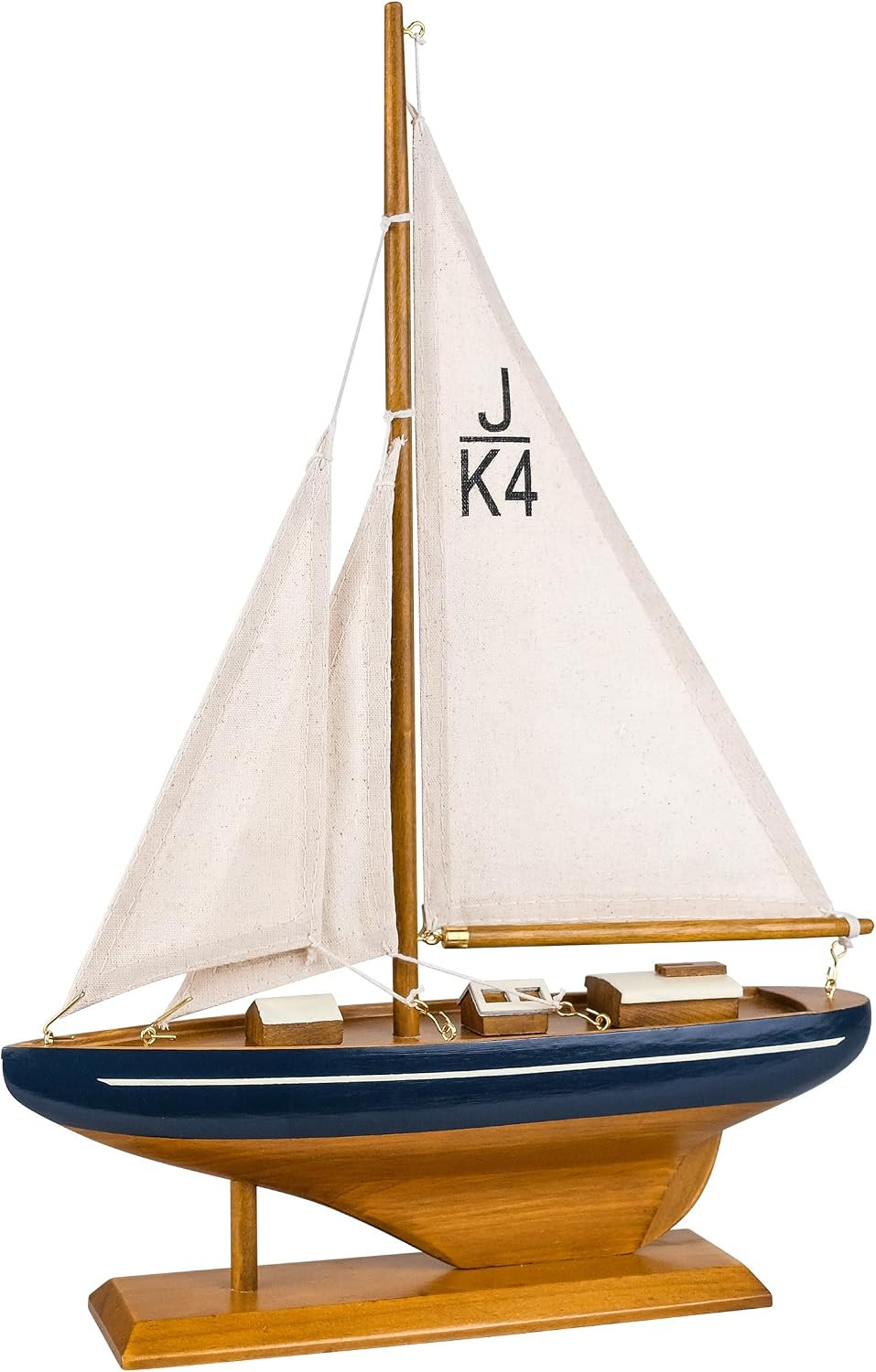 SAILINGSTORY Wooden Sailboat Model Sailing Ship Decor 10.5