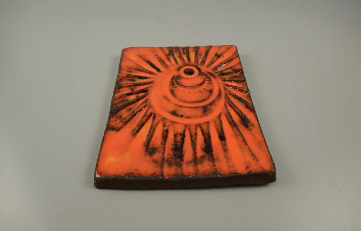 Vintage Wall Plaque by Per Engstrom Denmark Art Pottery McM 1960s