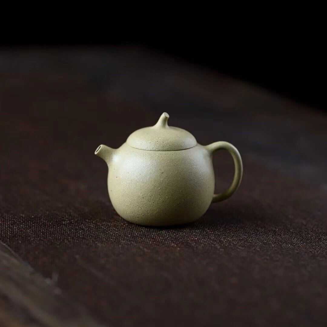 140cc Yixing Zisha Green Clay Original Benshan LvNi Handmade Qieduan Teapot