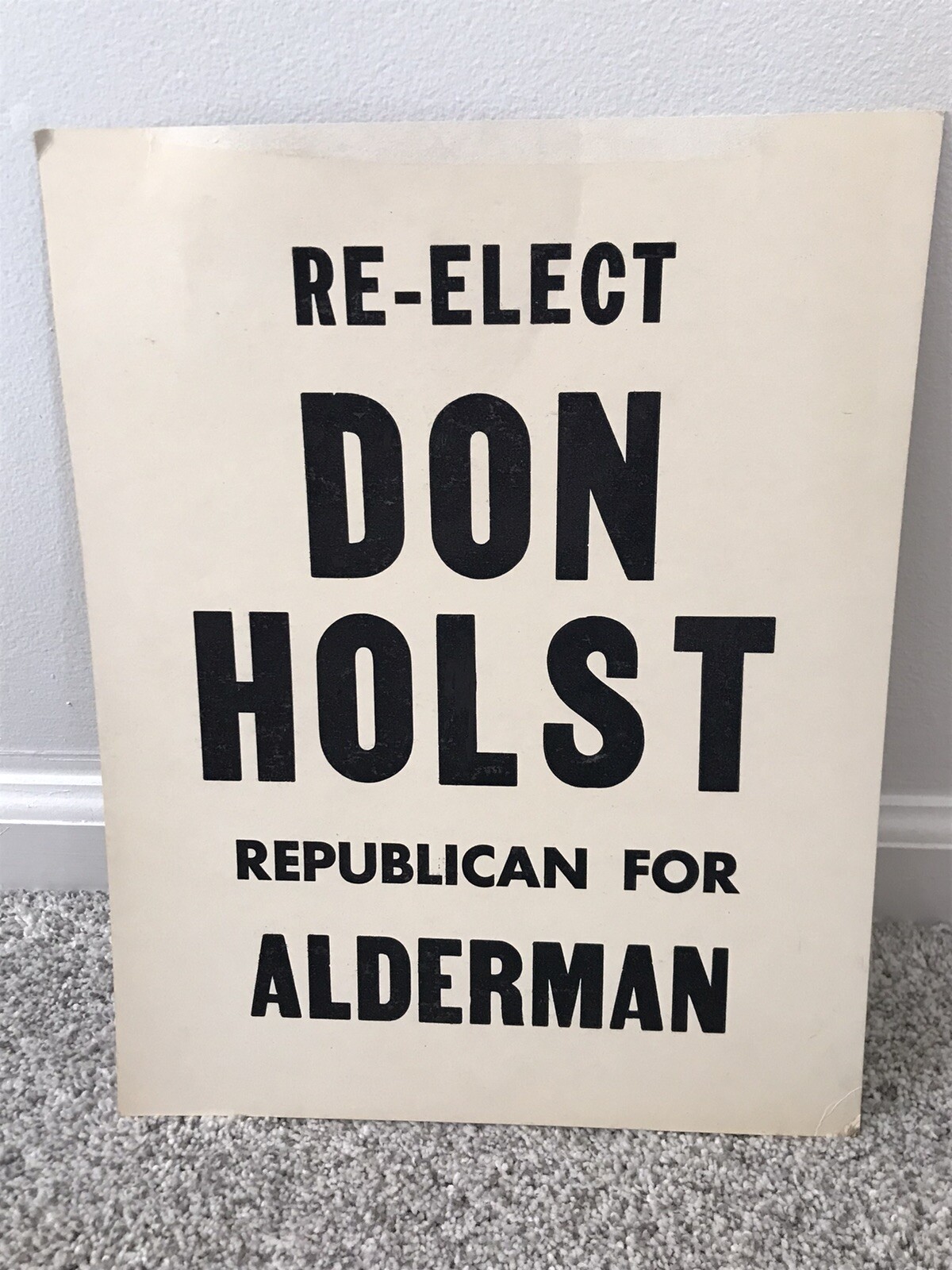 1940s vtg election Sign POSTER Tonawanda Ny  Buffalo Rep. Alderman political