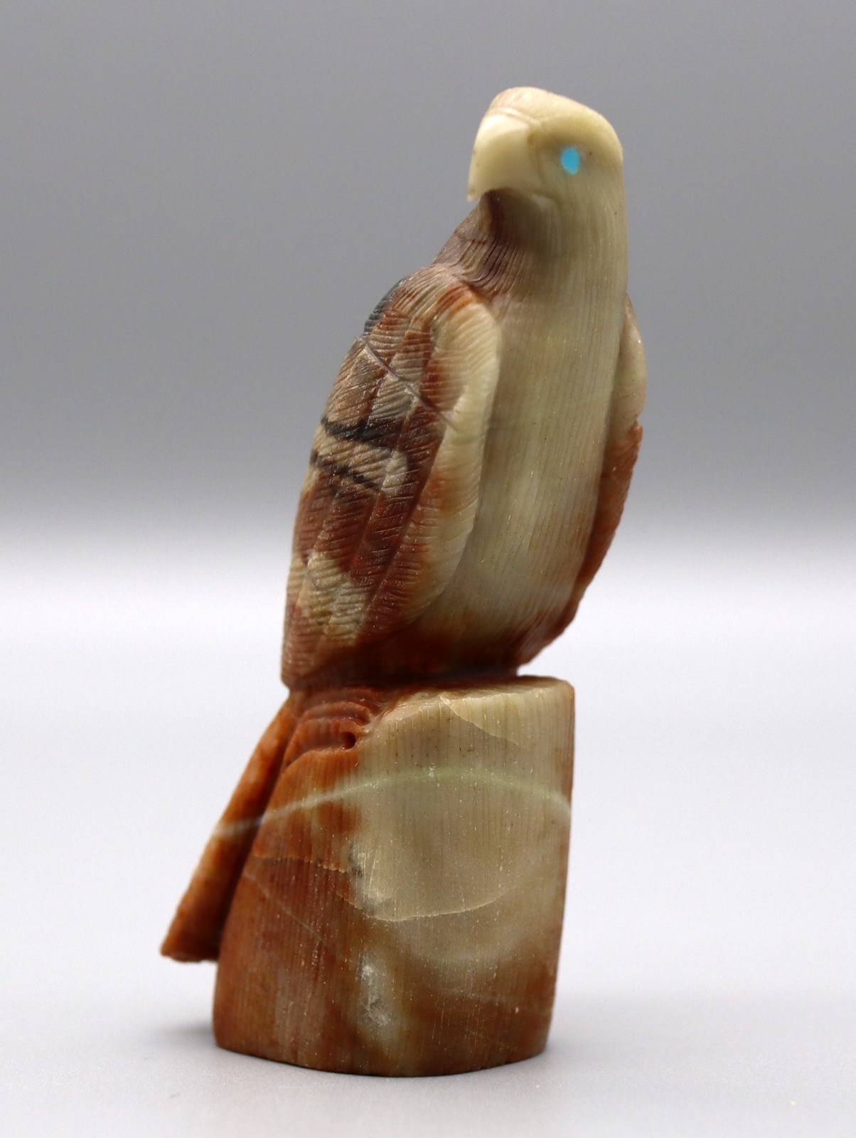 Colin D. Weeka (d) Picasso Marble Zuni Eagle Fetish Colin D. Weeka (d) Picasso Marble Zuni Eagle Fetish