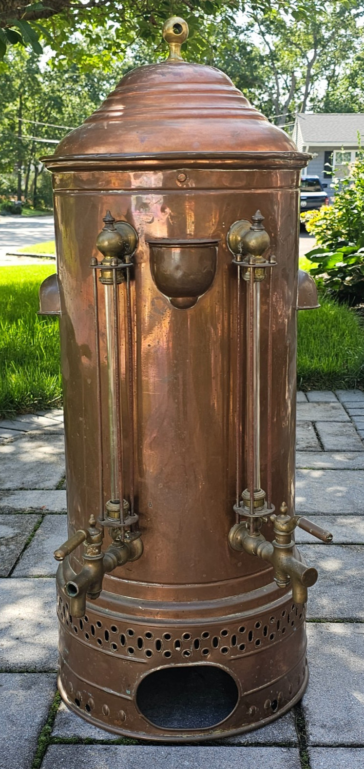 Vintage Large Copper Coffee Urn - 36\