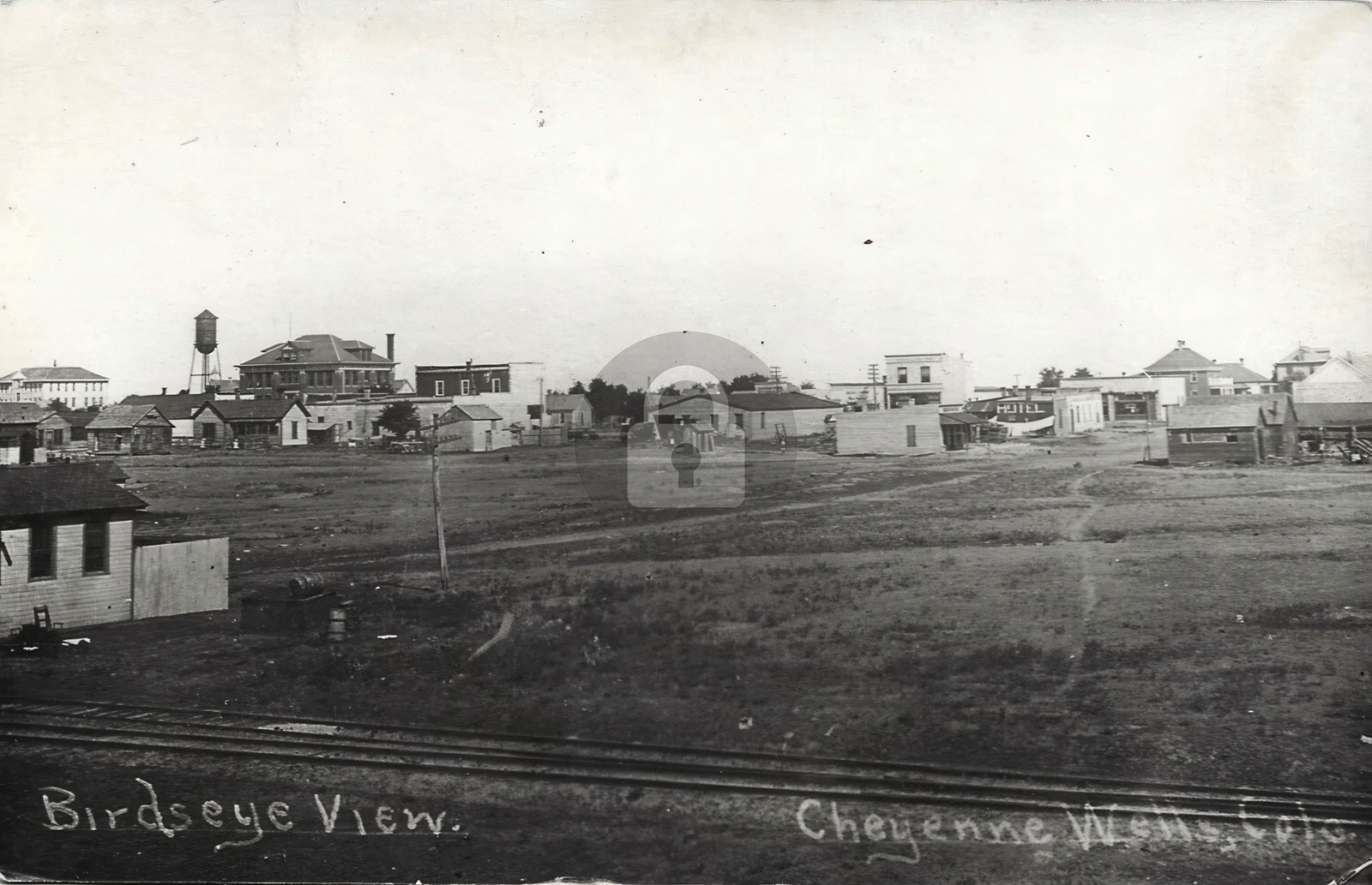 Cheyenne Wells Colorado Bird\'s Eye View RPPC Photo Postcard COPY Cheyenne Wells Colorado Bird\'s Eye View RPPC Photo Postcard COPY