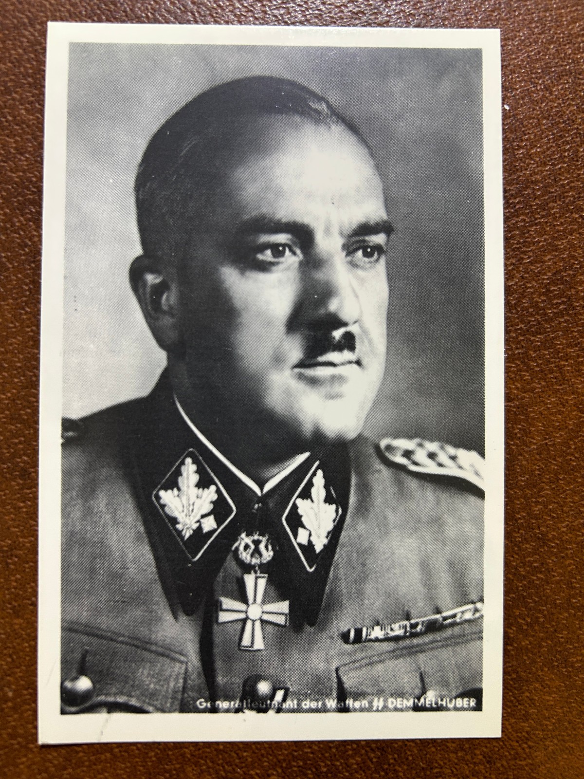 WWII German SS-Obergruppeführer Karl Maria Demelhuber Postcard Hoffmann MINT 30s