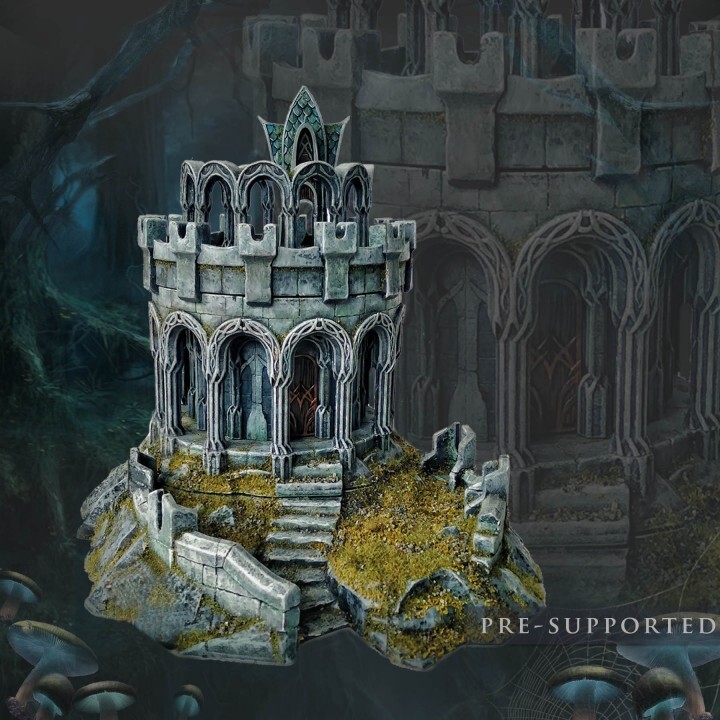The Mines Elven Fort Fantasy Middleearth Tabletop Terrain