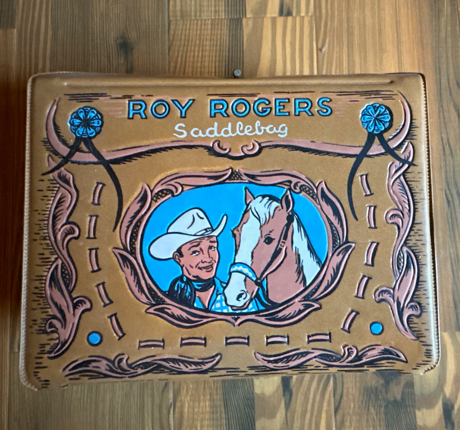 Rare 1960 Roy Rogers Saddlebag Lunch Box 