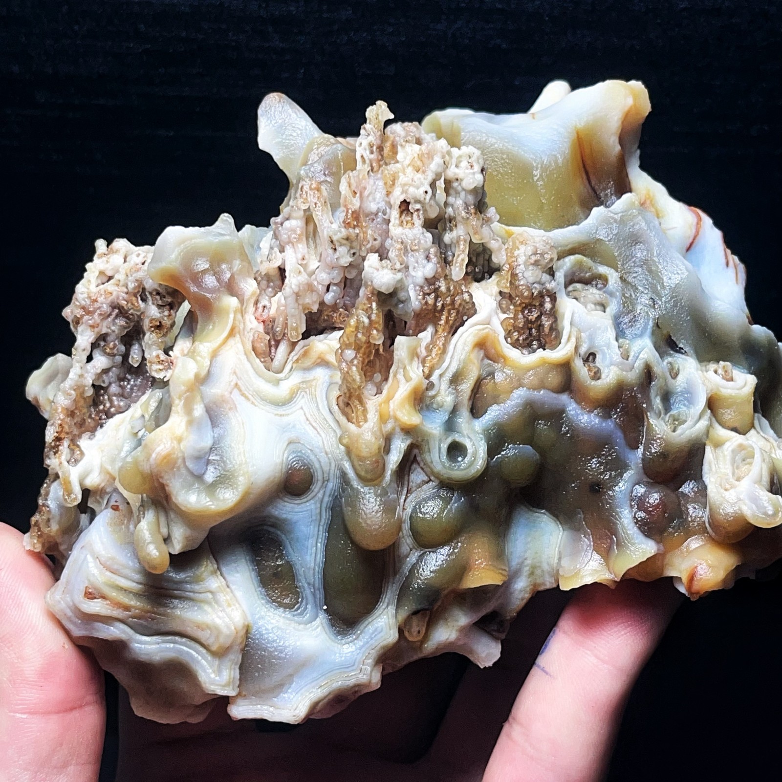 933G Natural China\'s Gobi Desert Gobi Agate Eyes Agate Crystal Healing L5559