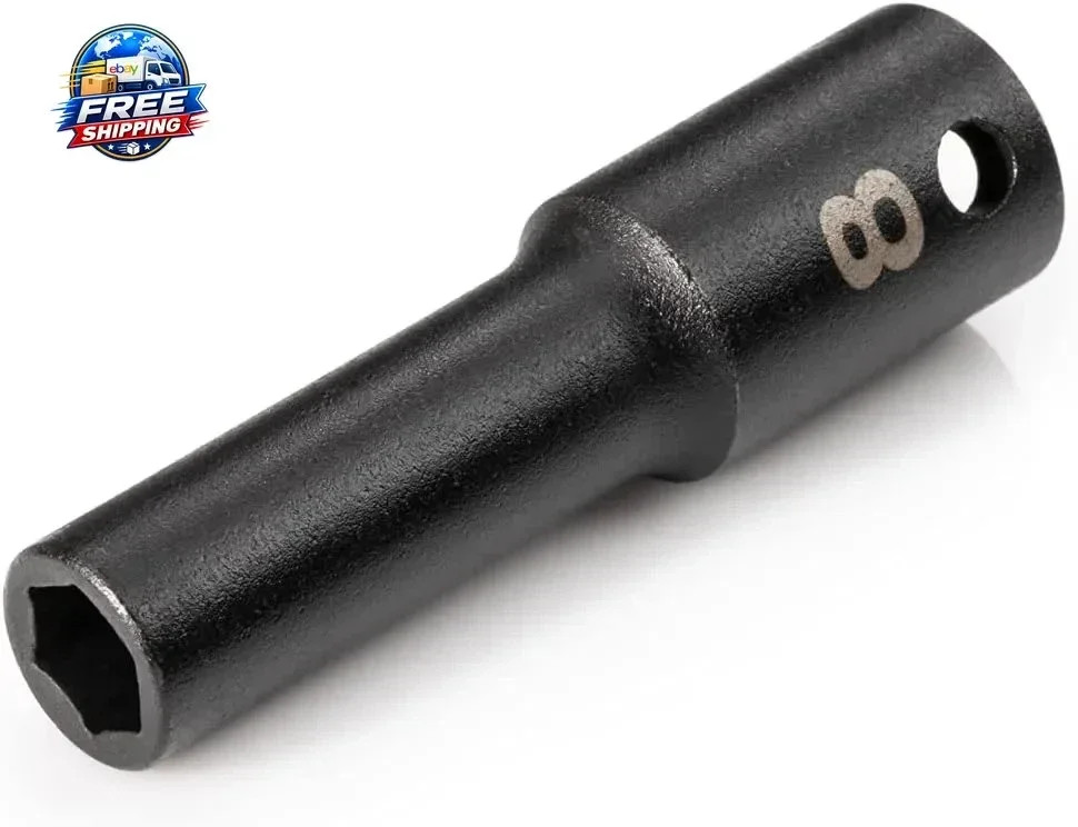 3/8 Inch Drive Impact Socket 8 mm Deep 6-Point Design for Professionals