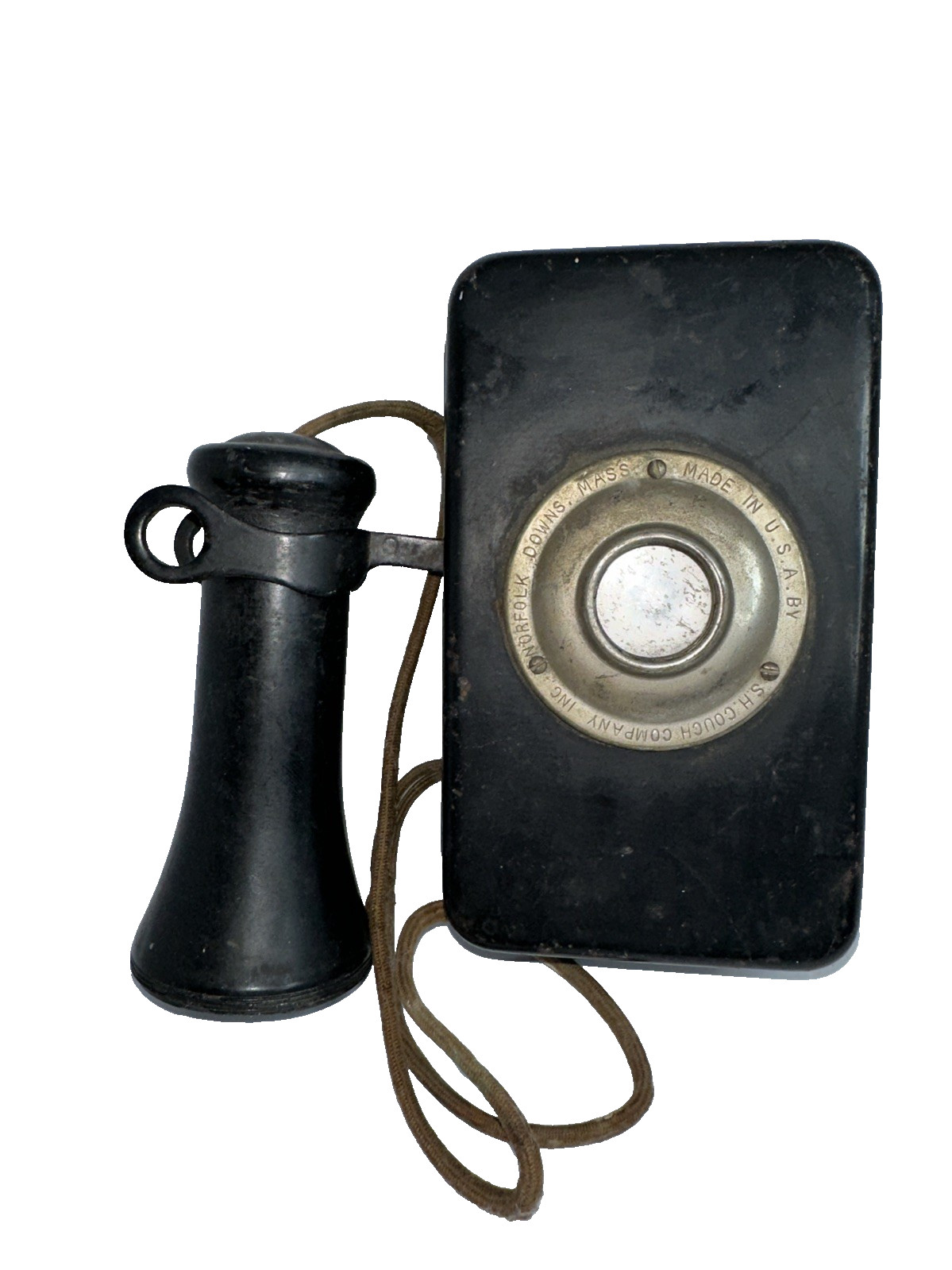 Vintage S.H. Couch Company Wall Intercom Telephone System Norfolk Downs MA