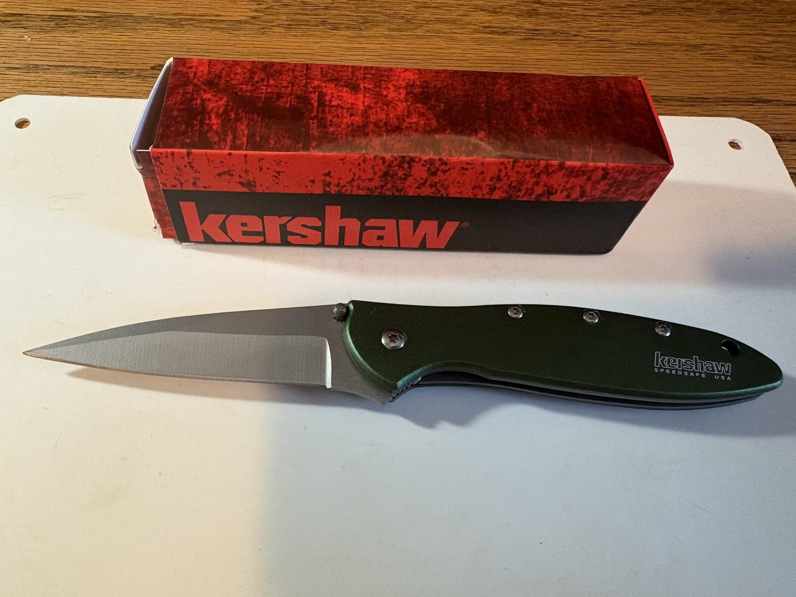 Kershaw Green 1660 OL Folding Knife Ken Onion SpeedSafe MADE USA NIB