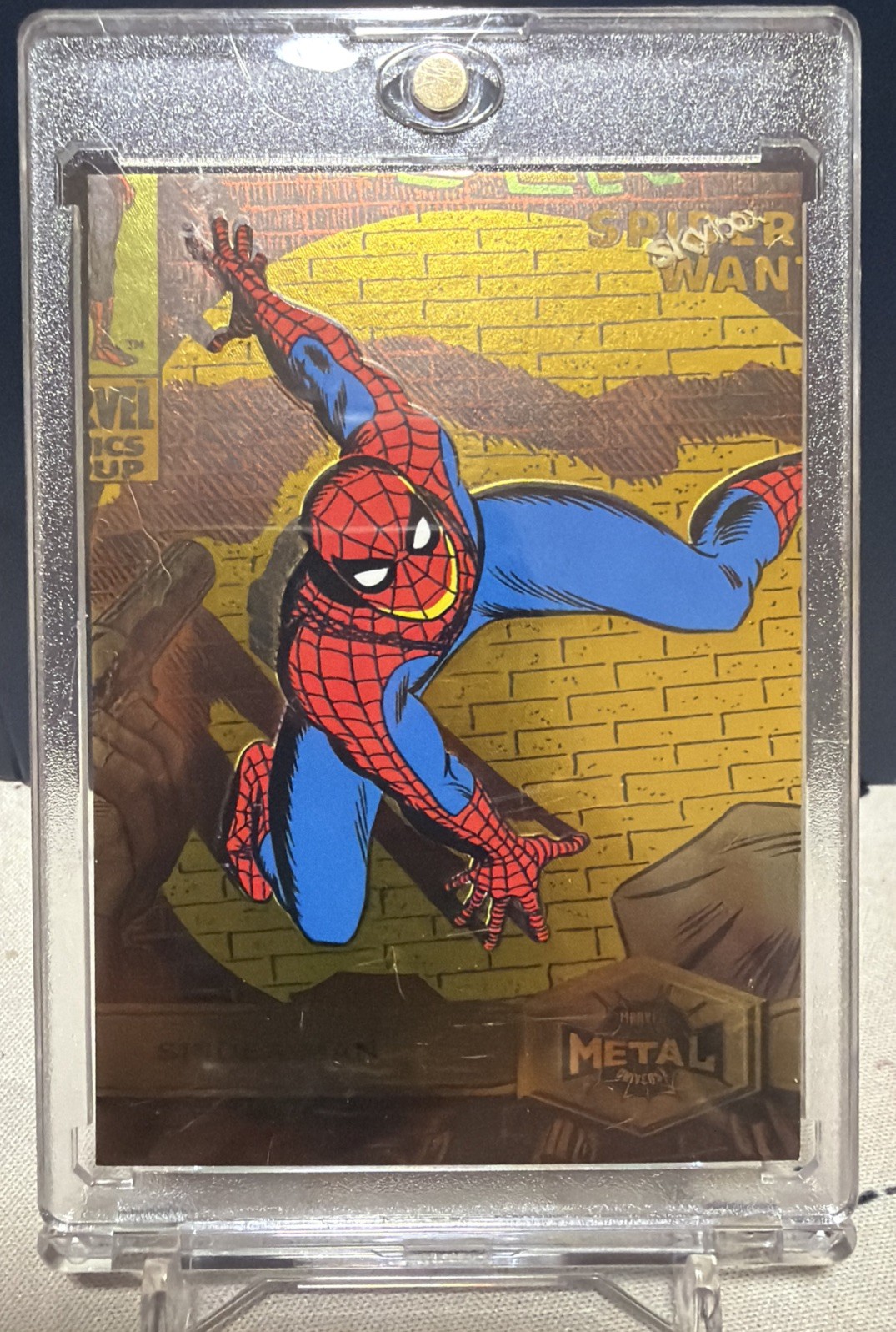 2022 Skybox Metal Spider-Man GOLD Parallel Limited Vintage POP HOT 🕷️🕸️🔥🔥🔥