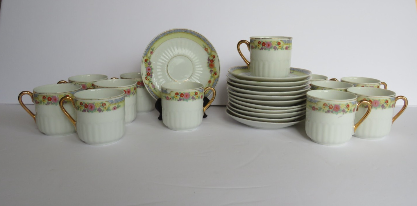 Vintage ~ Demitasse Cup and Saucer Sets ~ Made in Japan ~12 Sets available
