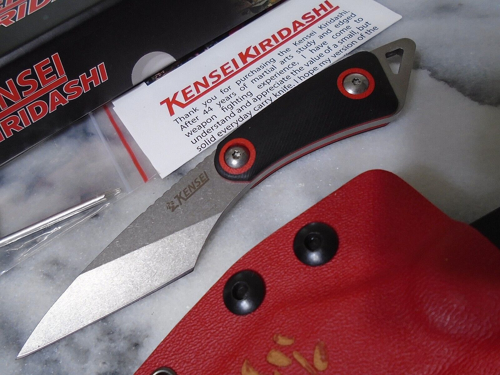 Kensei Kiridashi Neck/Boot Knife Full Tang Fixed Blade Dagger KE010 G10 Kydex Kensei Kiridashi Neck/Boot Knife Full Tang Fixed Blade Dagger KE010 G10 Kydex