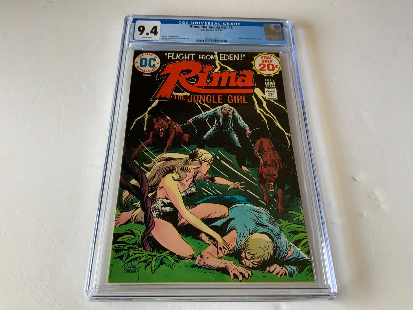 RIMA THE JUNGLE GIRL 2 CGC 9.4 WHITE PAGES SPACE VOYAGERS DC COMICS 1974 D5L