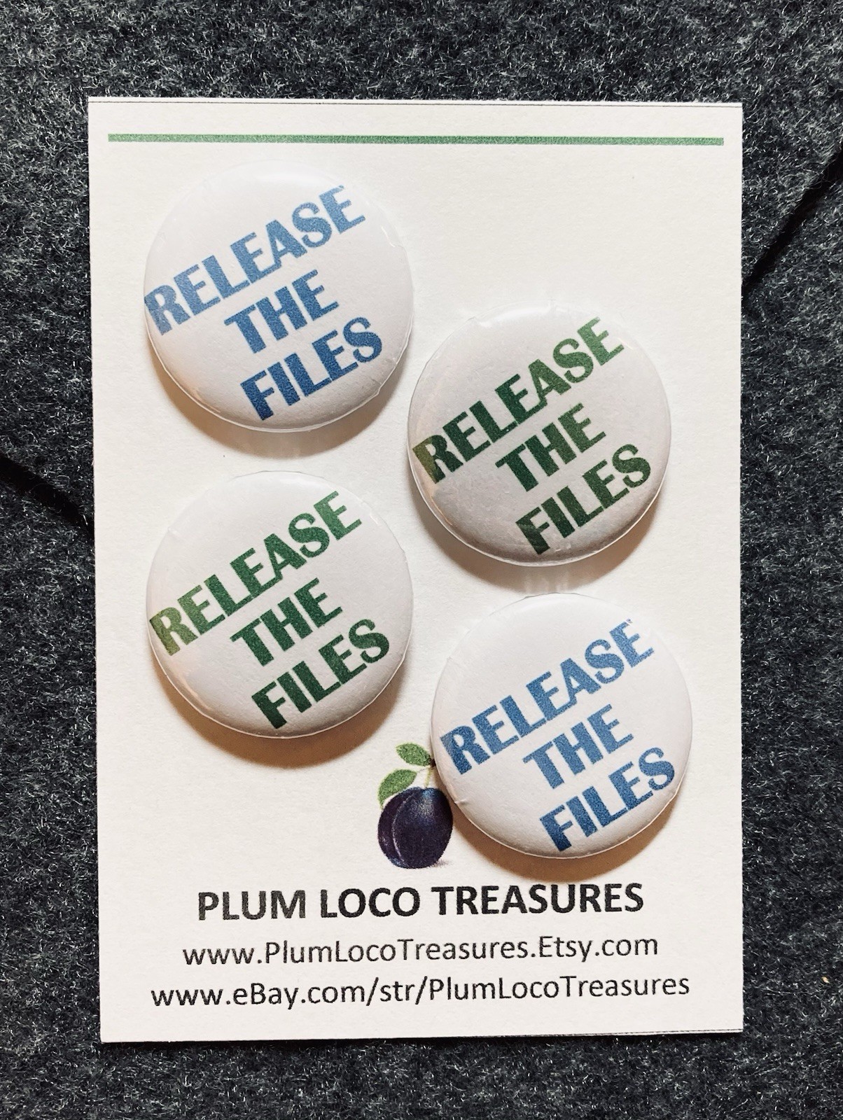 RELEASE THE FILES Pin 1\