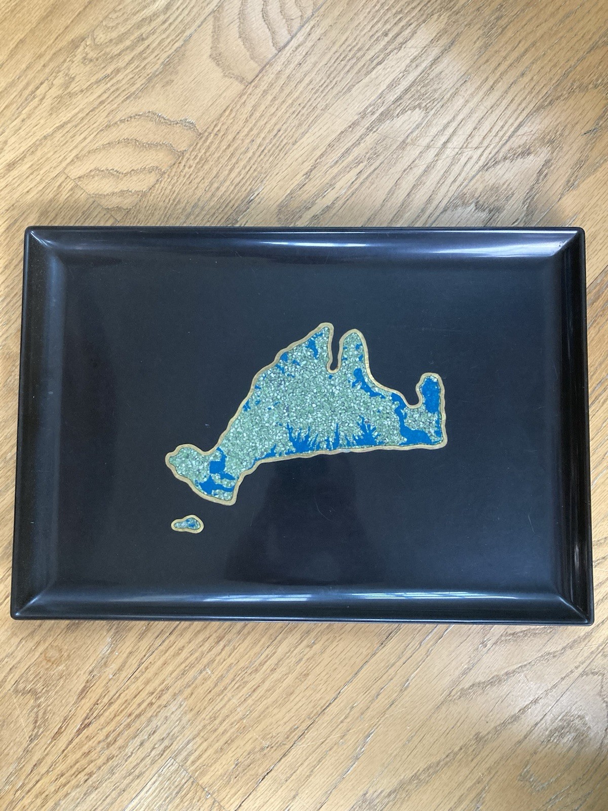 RARE VTG Couroc of Monterey Martha's Vineyard Barware Serving Tray Mid Century