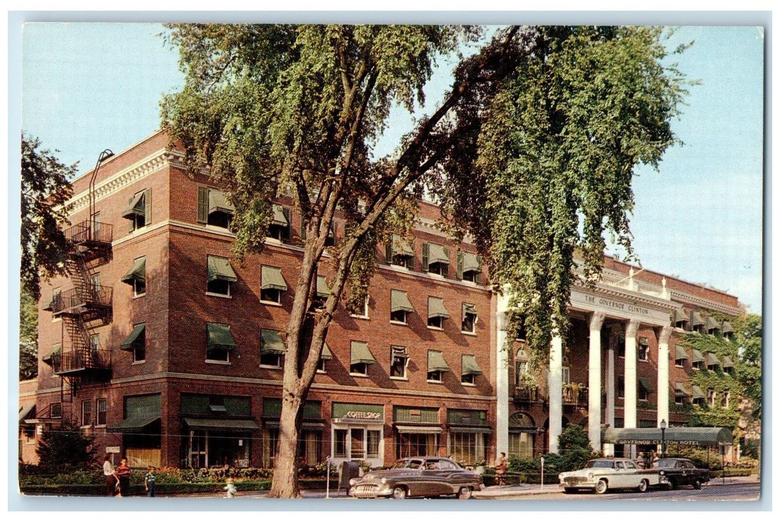 c1960's Governor Clinton Hotel Exterior Kingston New York NY Unposted Postcard