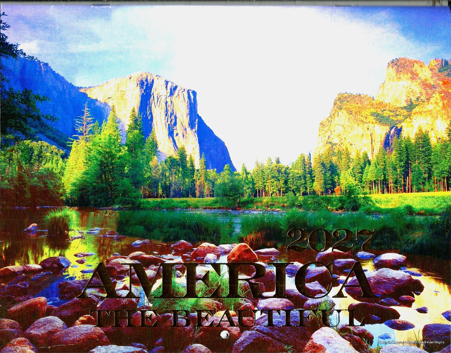 11 X 17\'\' INCHES...LARGE 2027 Wall Calendar America the Beautiful\'\'FREE SHIPPING