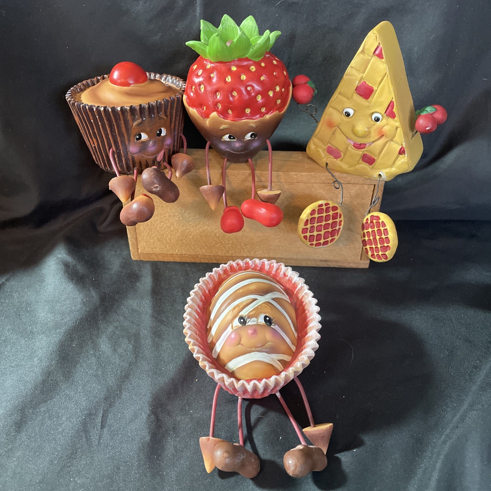 RARE VTG Lot of 4 Collectible WMG  Sweet Treats Candy Desserts Fruit Figurines