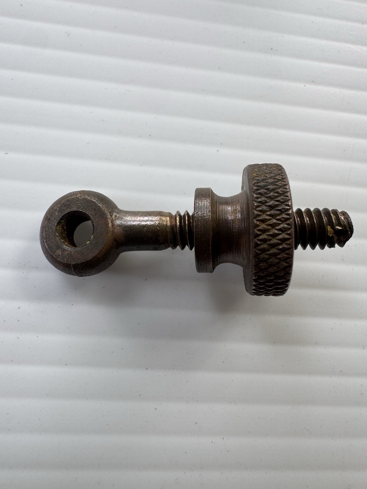 Vintage GE Novalux Traffic Signal Light Swing Latch Brass Eyelet and Knurled Nut
