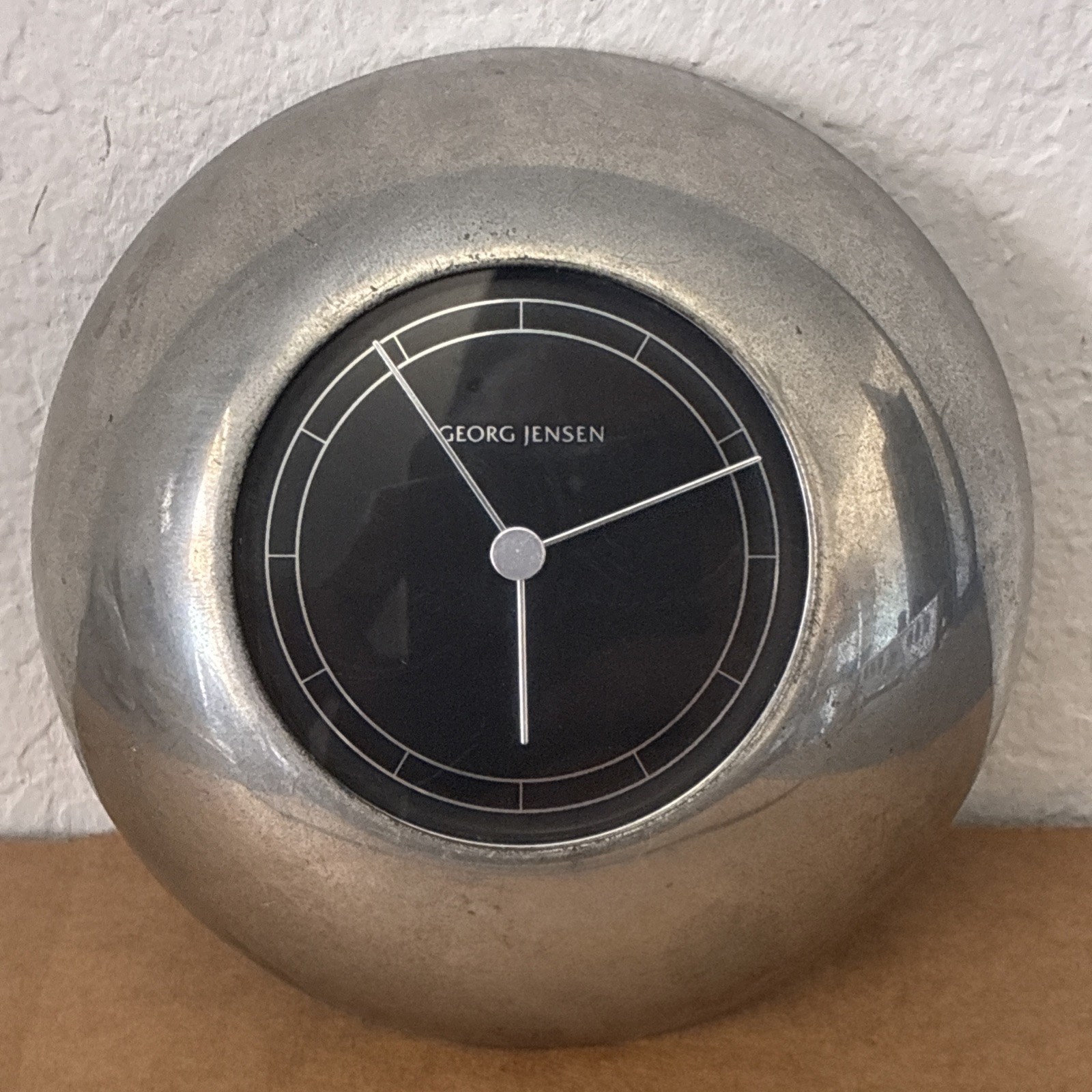 Vintage Georg Jensen Anolog Wall Clock Black Vintage Georg Jensen Anolog Wall Clock Black