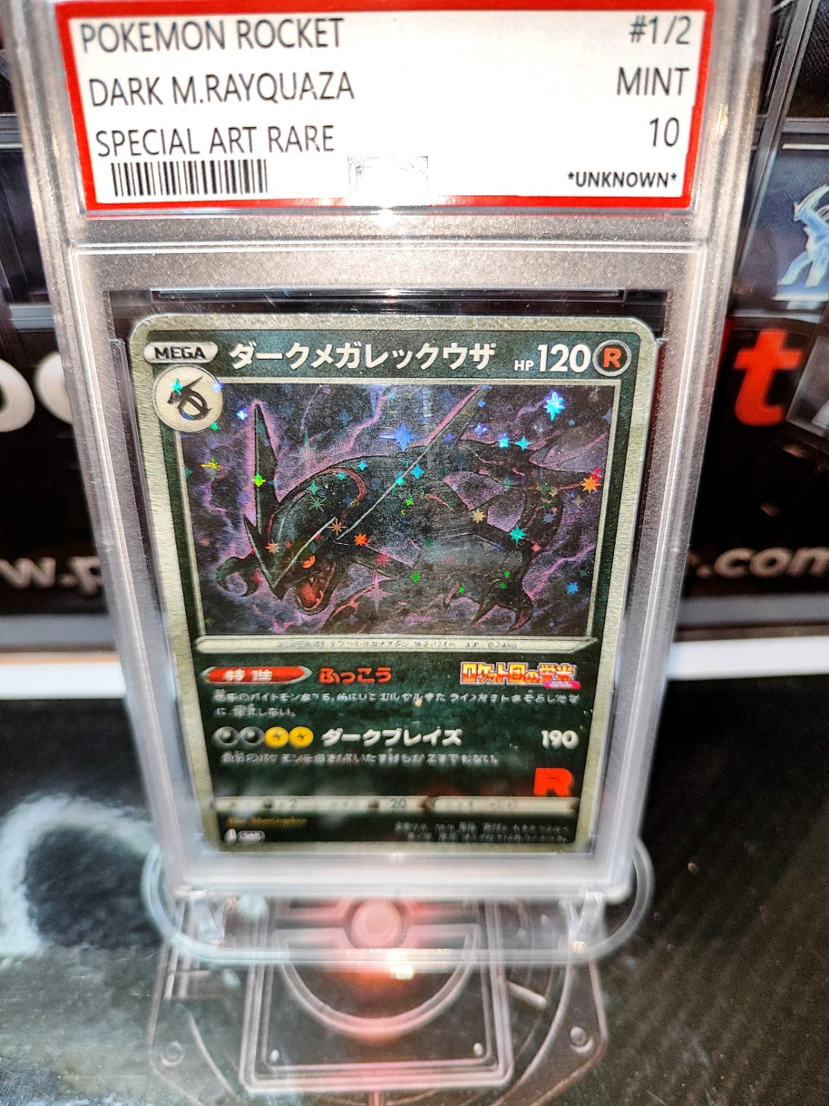 Pokemon Rocket Dark M. Rayquaza #1/2 Special Art Rare JP Fan Art