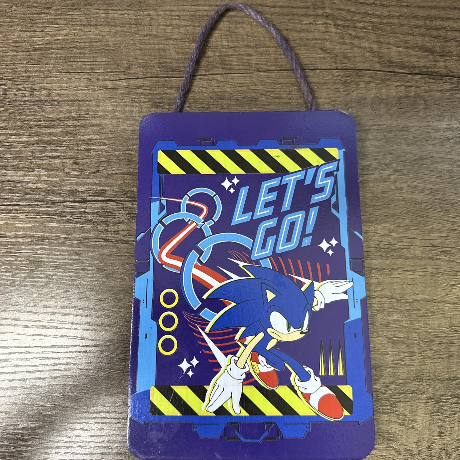 Sonic Let’s Go Sega 4x8 Sign Man Cave Game Room Wall Decor