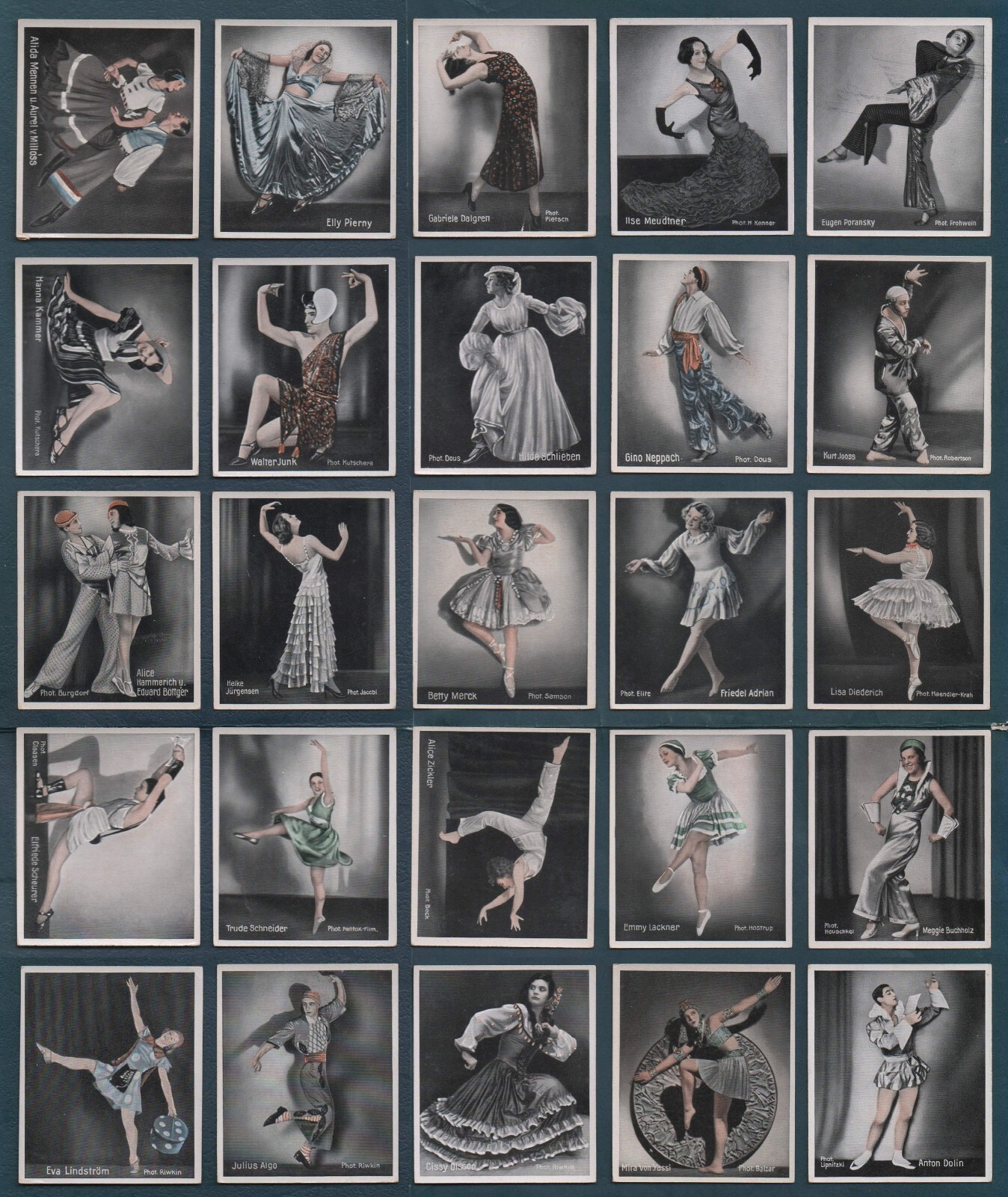 1934 Eckstein THE DANCE STAGES of the WORLD German Photo Cigarette 119 Cards
