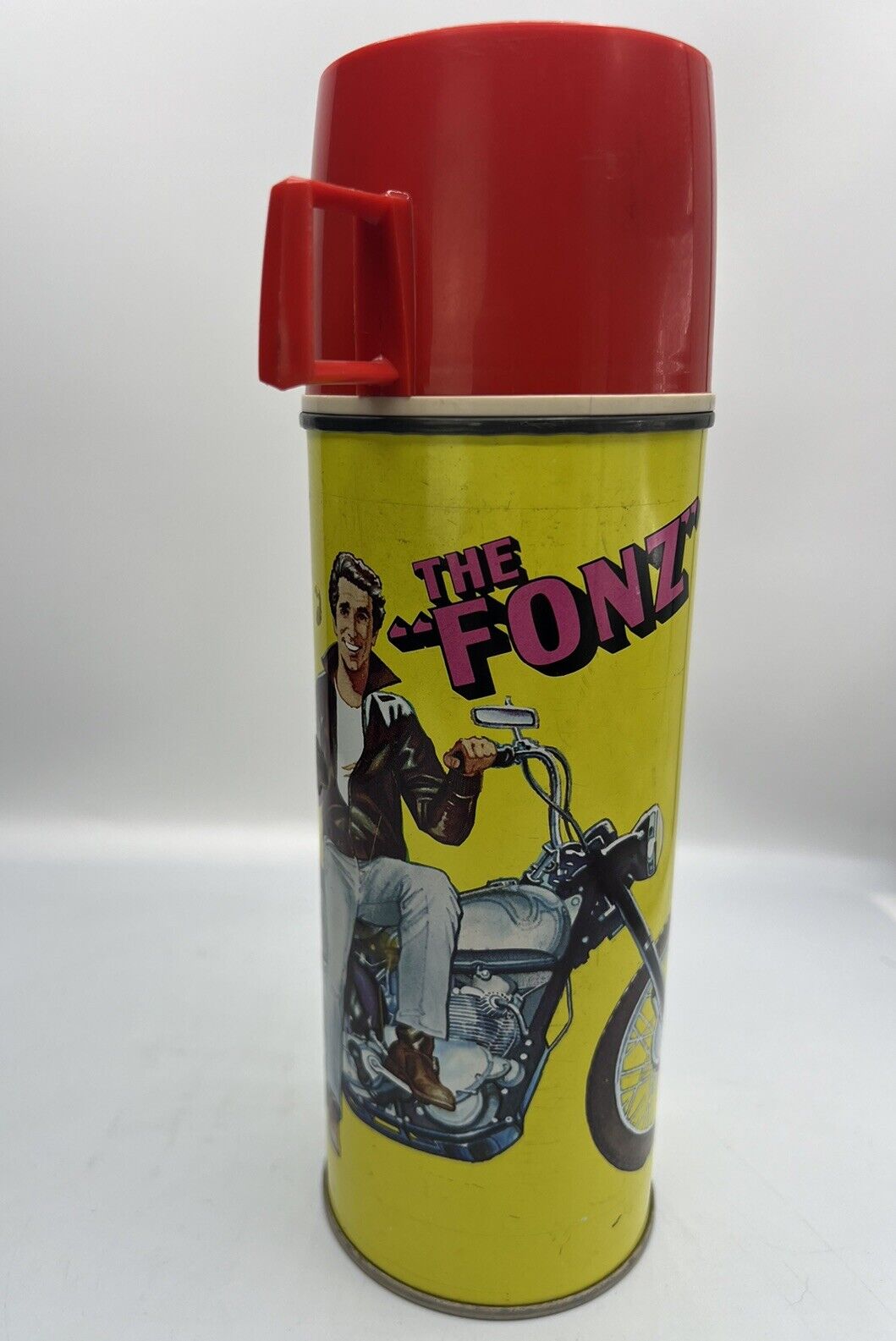 Vintage Happy Days Fonzie The Fonz Thermos 1976 Paramount King Seeley USA
