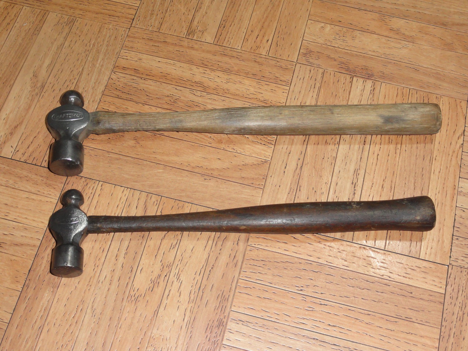 2 Vintage Oval Logo Craftsman Ball Peen Hammer 8oz. & 10oz. 2 Vintage Oval Logo Craftsman Ball Peen Hammer 8oz. & 10oz.