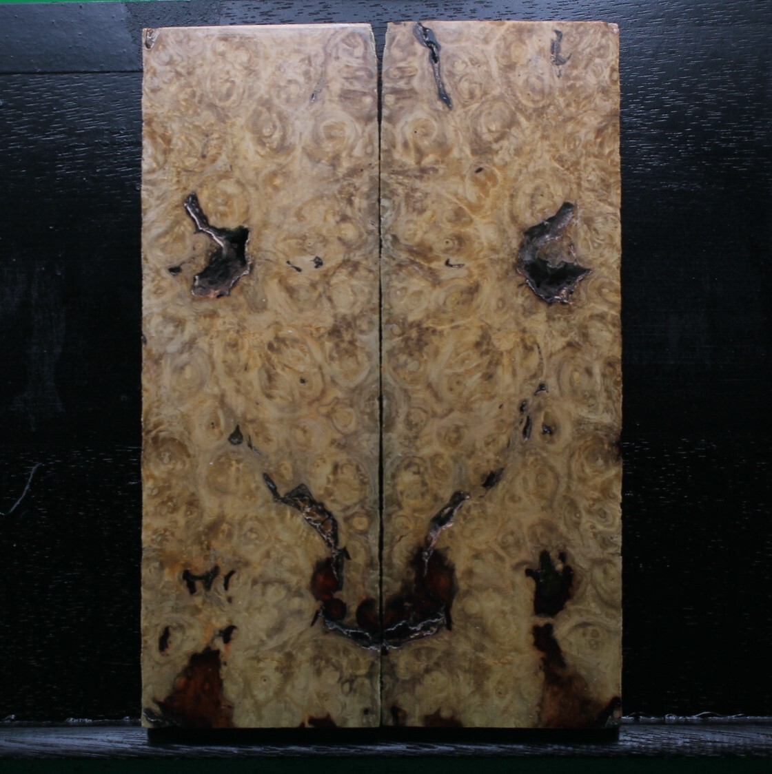 Stabilized Amboyna Burl - Extra Thick - Knife Making Handle Material