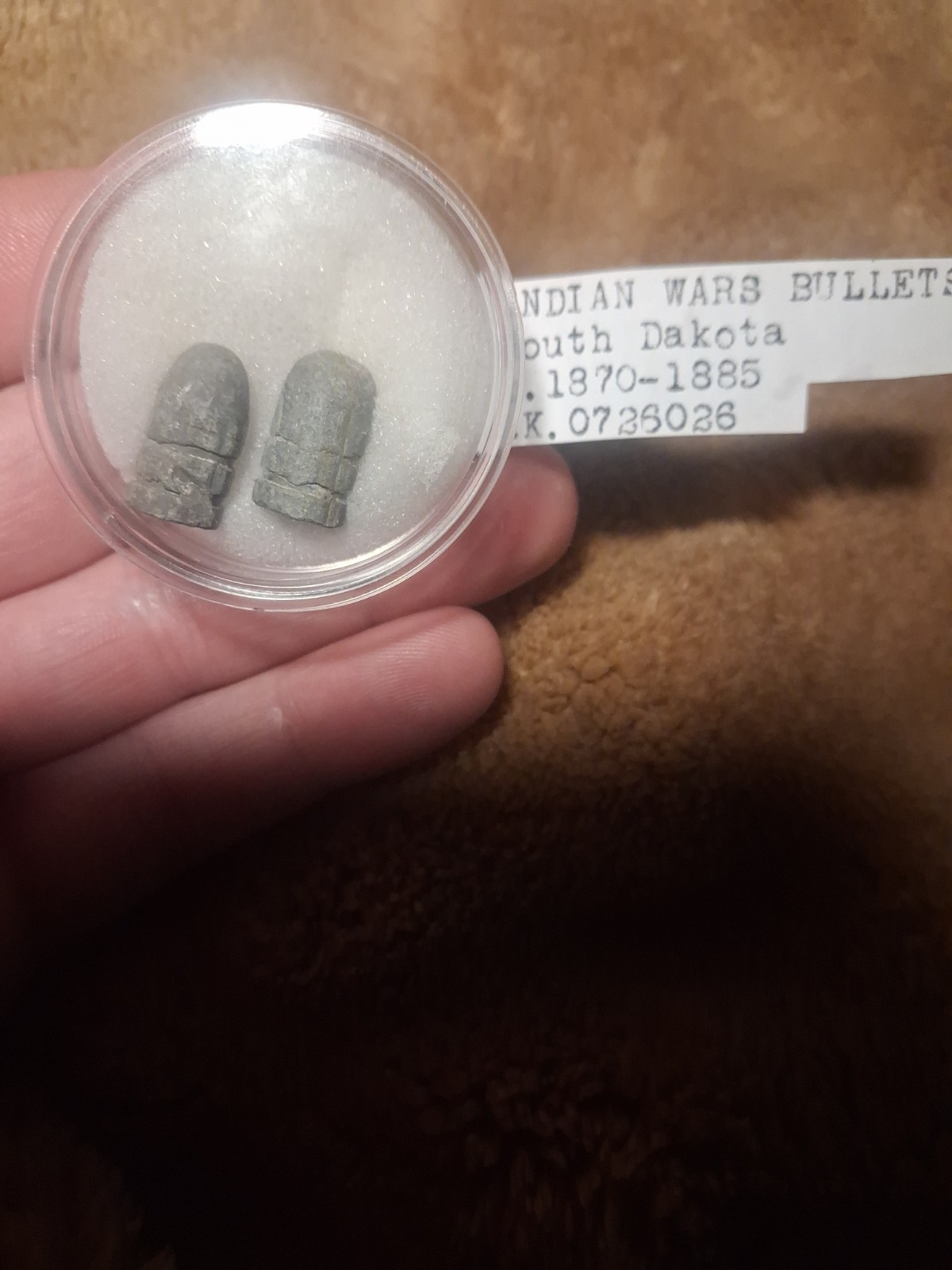 Indian Wars Bullets Circa 1870-1885 South Dakota Authentic