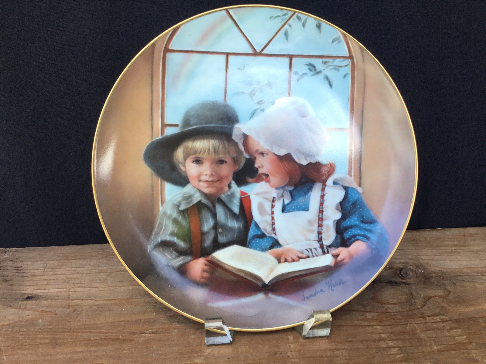 Little Tutor, 1983 Reco, Collectible Plate, by Sandra Kuck