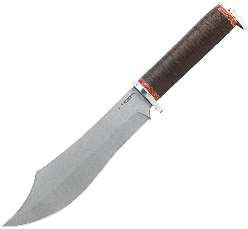 Condor Gray Pioneer Bowie Fixed Blade Knife 7 in