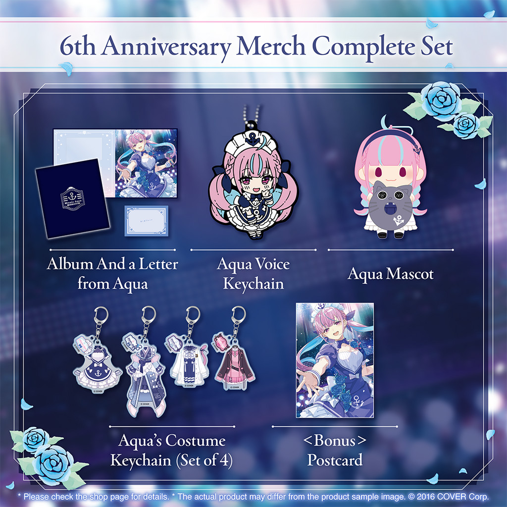 Hololive Minato Aqua 6th Anniversary Celebration Complete Set - USA Seller