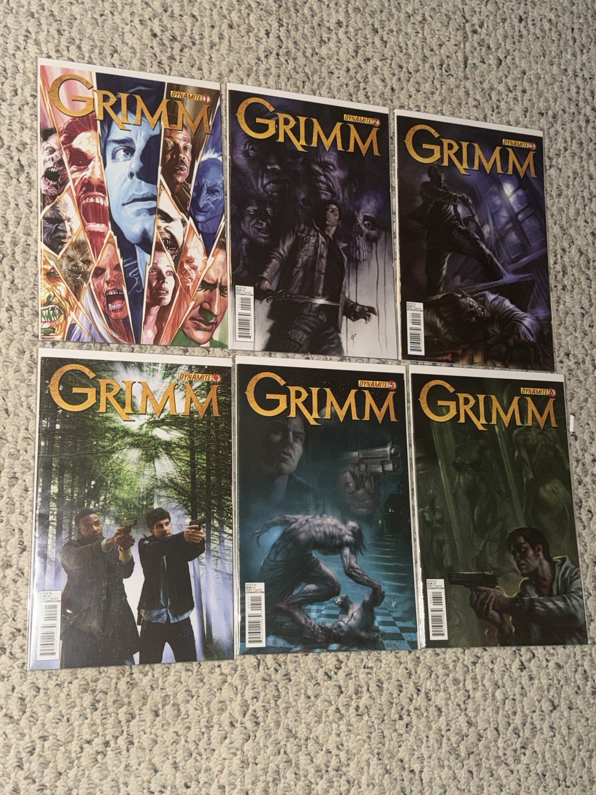 Grimm TV Show Comic Issues 1 2 3 4 5 6 Dynamite 1-6 Variant Covers