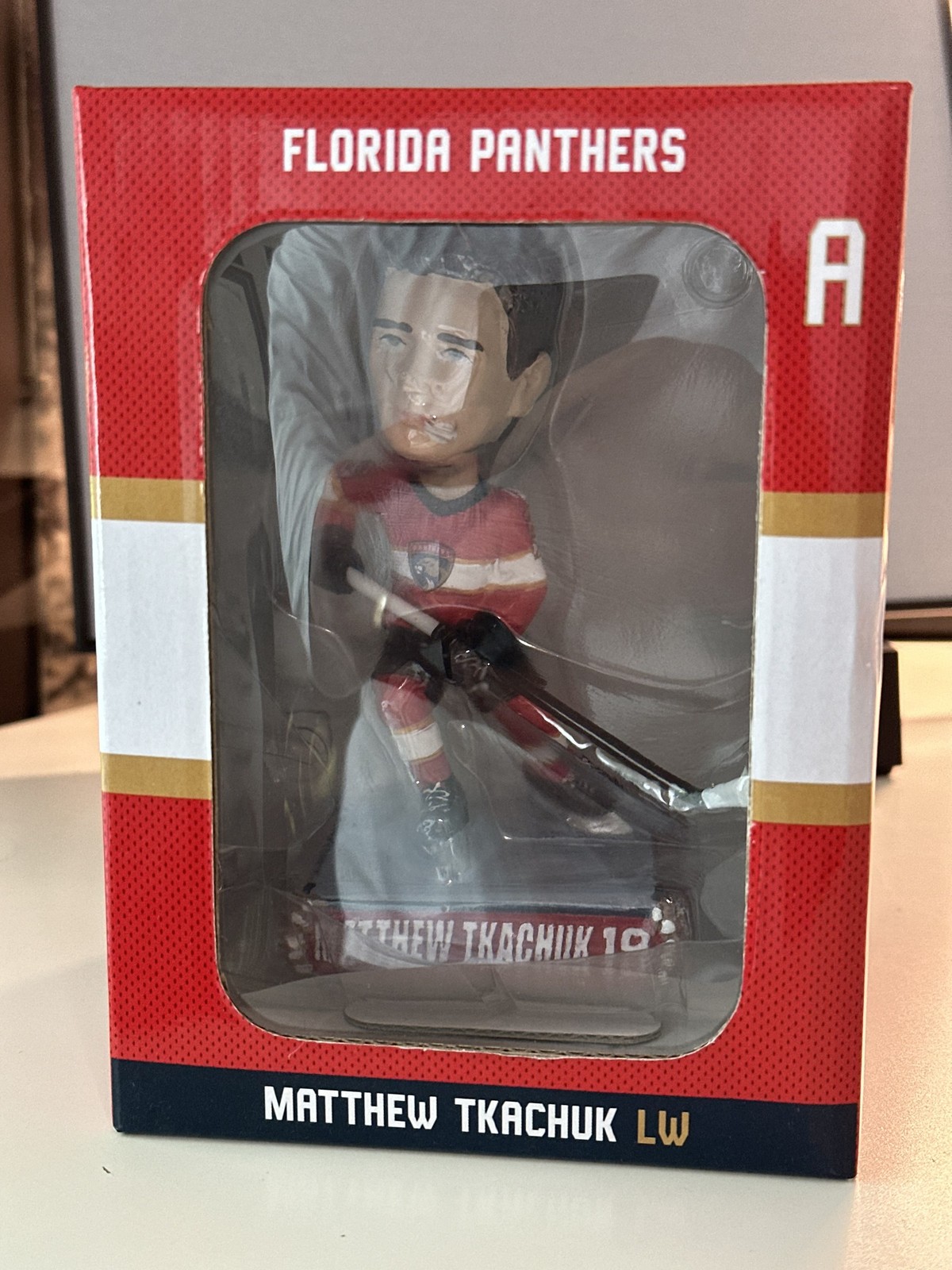Matthew Tkachuk Panthers 2024 SGA Mini Bobblehead Mouthguard New in Box